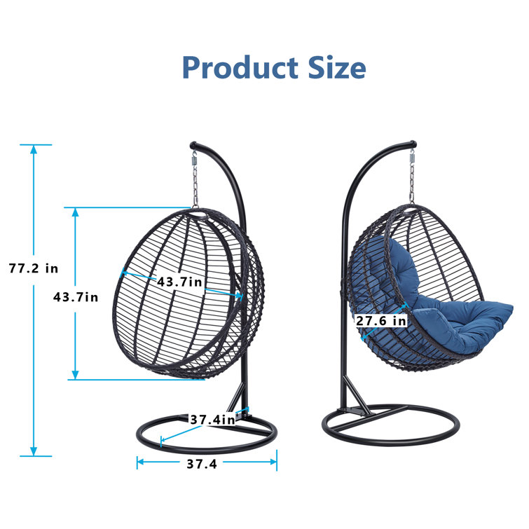 Egg outlet chair size